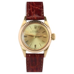 Genuine 18k Rolex 6619 Oyster Perpetual Watch. Ladies ROLEX 18k Yellow Gold.