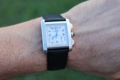 Vintage Cartier Tank Francaise Chronoflex Watch. 2531 Yearling XXL