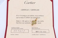 Genuine Cartier Cross Fancy Yellow Diamond Pendant 18k YG Diamond Illusion Charm