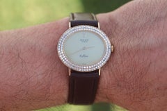 Genuine 18k Rolex Watch. 18k YG Rolex CELLINI 4083 Diamond Bezel.