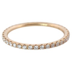 Preowned Van Cleef Arpels FELICITE band. 18k YG VCA Diamond Eternity ring.