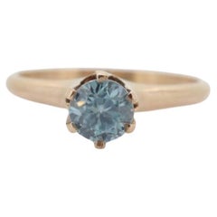 Ostby Barton TOPAZ Ring. 10k Yellow Gold HIGH Claw Design. OB from Art Deco 1920
