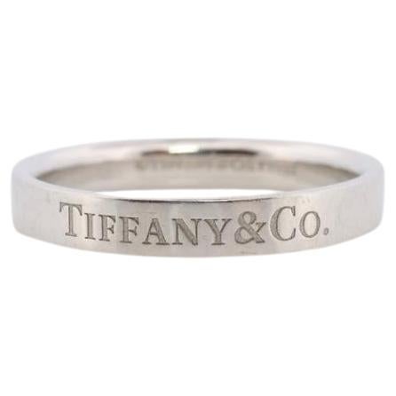 PT950 Tiffany & Co. LOGO-Band. Platin Tiffany Company Ehering.