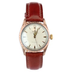 Vintage Rolex Watch. ROLEX Oyster SPEEDKING 5056 SS and 9k Bezel. 30mm