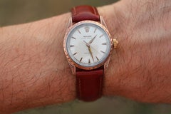 Vintage Rolex Watch. ROLEX Oyster SPEEDKING 5056 SS and 9k Bezel. 30mm