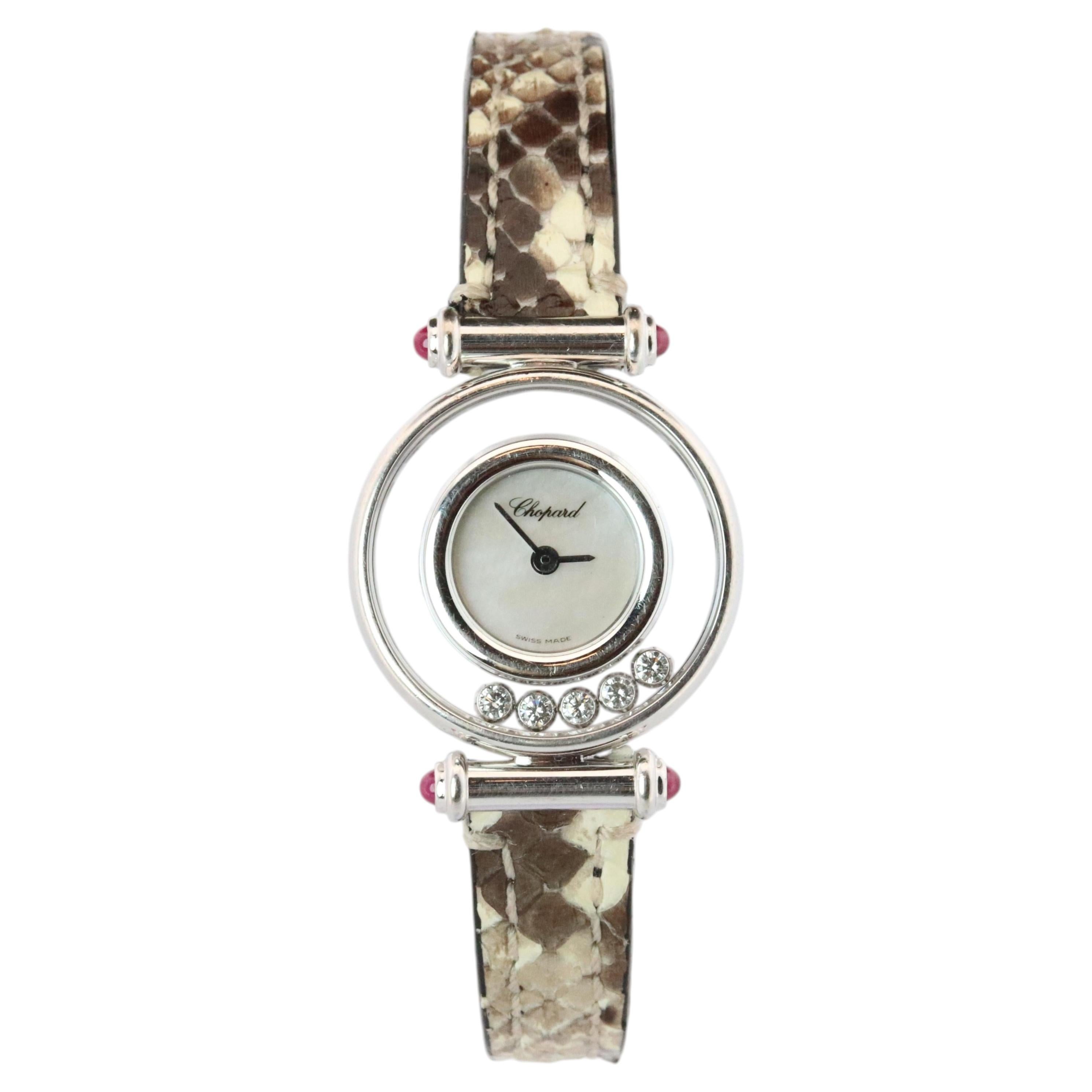 Chopard Happy 18k WG Diamond Watch. Chopard LUC 20/4780-21 Ladies