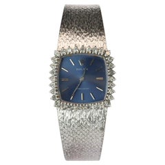 Reloj Rolex auténtico. Diamante Bisel Azul Señoras Manual ROLEX 2611 Precisión