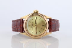 Genuine 18k Rolex 6619 Oyster Perpetual Watch. Ladies ROLEX 18k Yellow Gold.