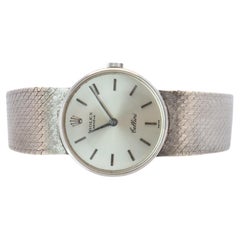 Genuine 18k Rolex Watch. 18k WG Ladies Rolex CELLINI 3810 Round WristWatch