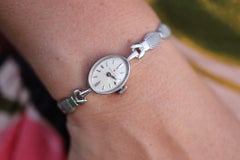 Genuine 18k Rolex Watch. 18k WG Ladies Dainty Cocktail Ladies Rolex