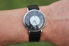 Jaeger Le Coultre Alarm Watch. JLC "Don Draper" Tuxedo Dial Memovox.