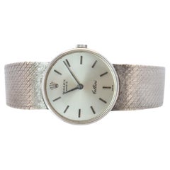 Genuine 18k Rolex Watch. 18k WG Ladies Rolex CELLINI 3810 Round WristWatch