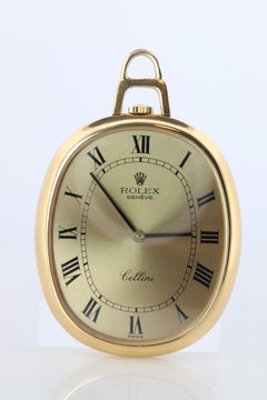 18k Rolex Cellini 3729 Pocket Watch. 18k Yellow gold Rolex Oval Ellipse Pocket
