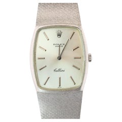 Genuine 18k Rolex 3807 Watch. 18k WG Rolex 31mm CELLINI tonneau Tank.