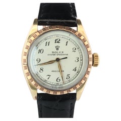 Vintage ROLEX Oyster Speedking. Rolex ref 6420. Gold Capped Mens Rolex.