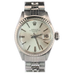 Genuine Rolex 6517 Oyster Perpetual Watch. Ladies ROLEX Automatic WG Bezel.