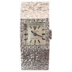 Genuine 18k Rolex Watch. ROLEX Precision 2613 TV Diamond Windup. Ladies Rolex