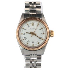 Genuine Rolex Watch. 14k SS Ladies ROLEX 6619 Automatic Wristwatch.