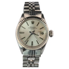 Genuine Rolex 6517 Oyster Perpetual Watch. Ladies ROLEX Automatic WG Bezel.