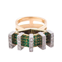 Emerald and Diamond Ring