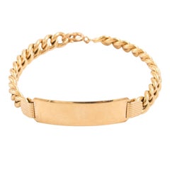 Vintage Midcentury 18 Karat ID Bracelet
