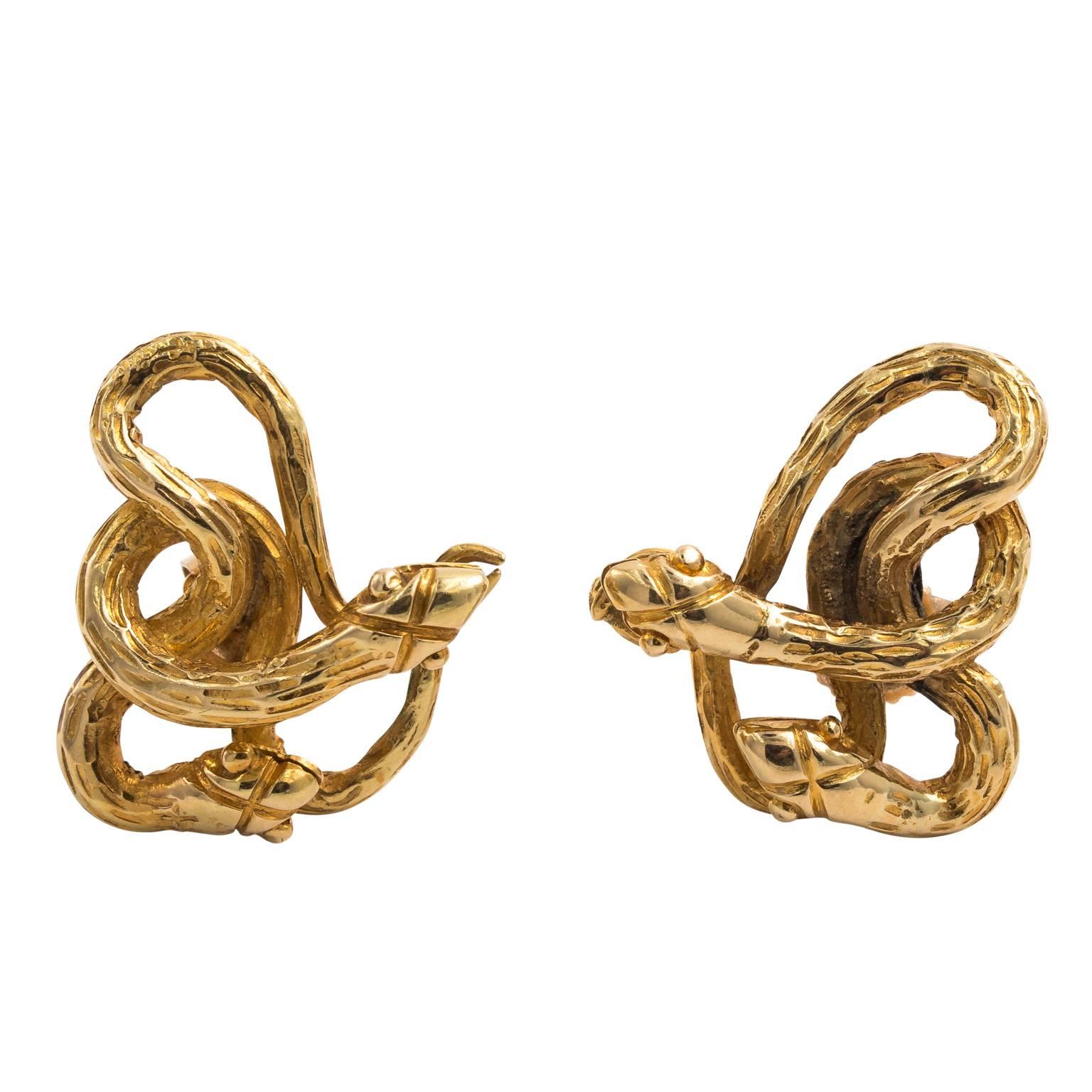 Victorian Serpent Earrings