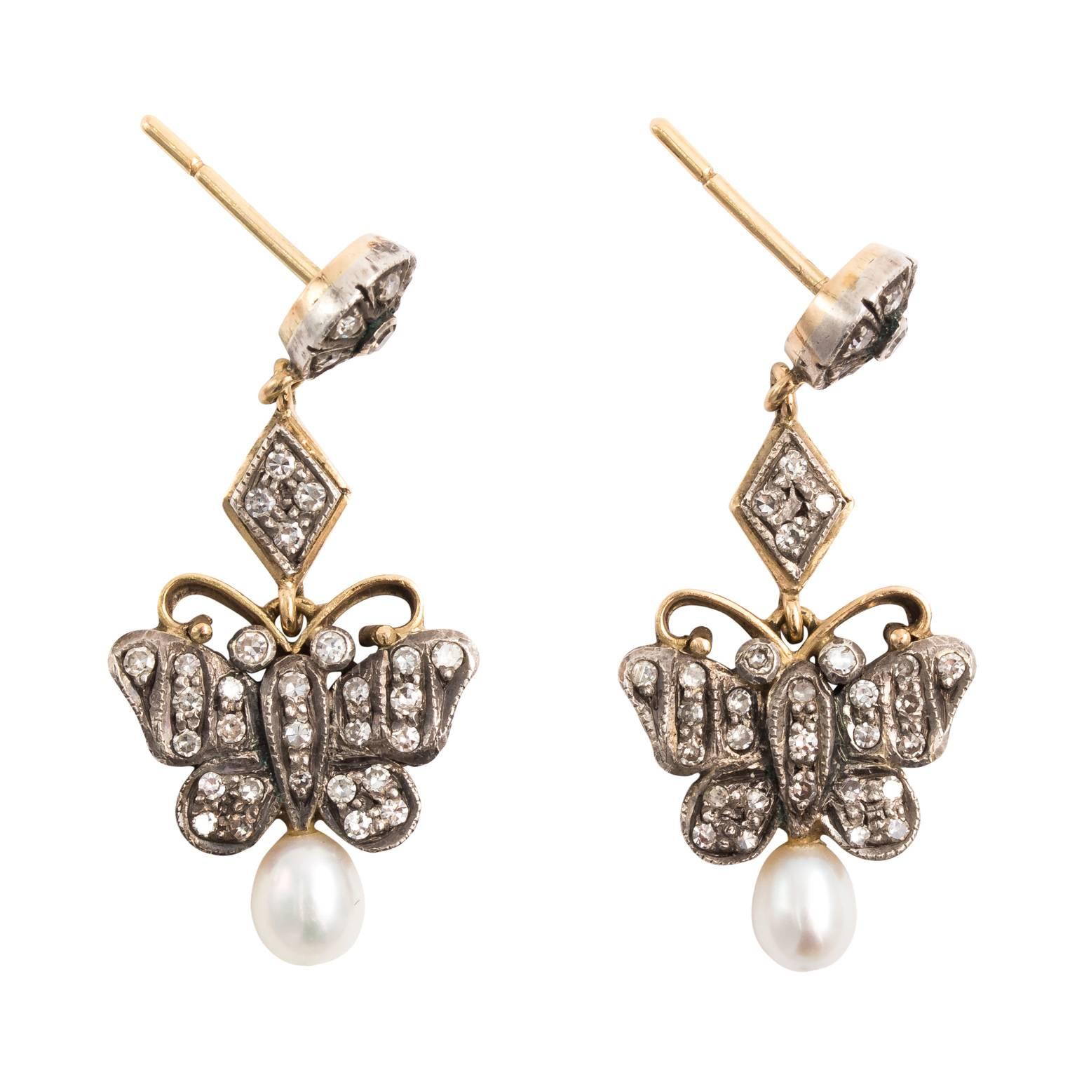 Victorian Diamond Earrings