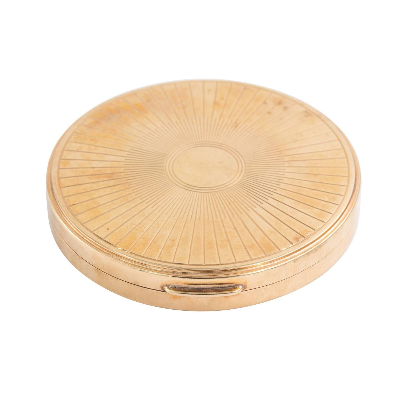 14 Karat Gold Tiffany Compact 