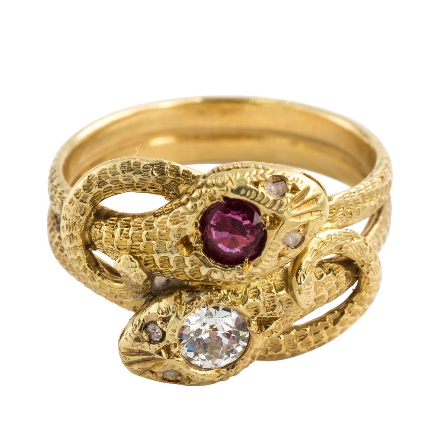 Victorian Serpent Ring