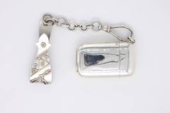 Tiffany & Co. Match Safe and Chatelaine Belt Clip
