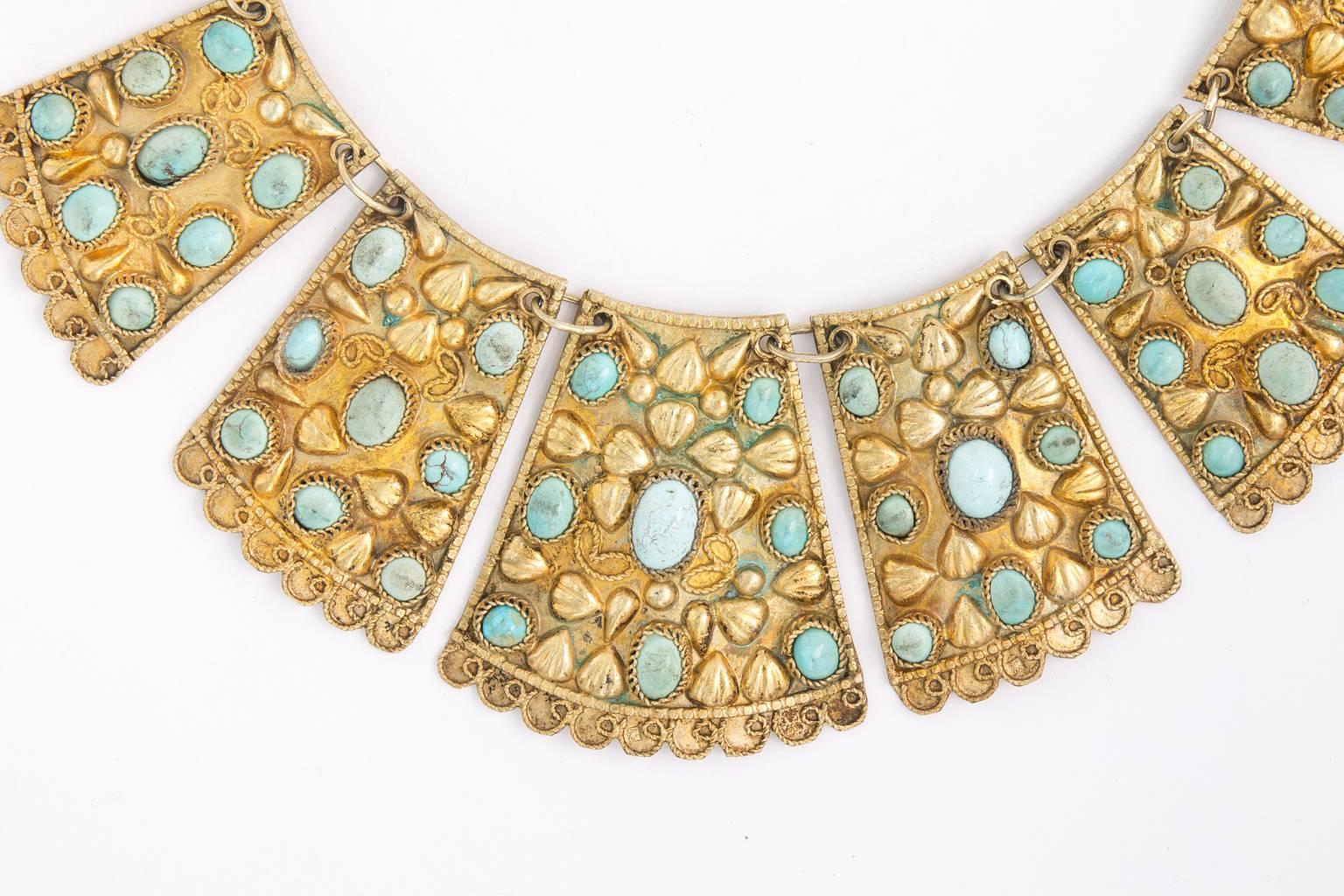 1920s Persian Bib Necklace For Sale 1
