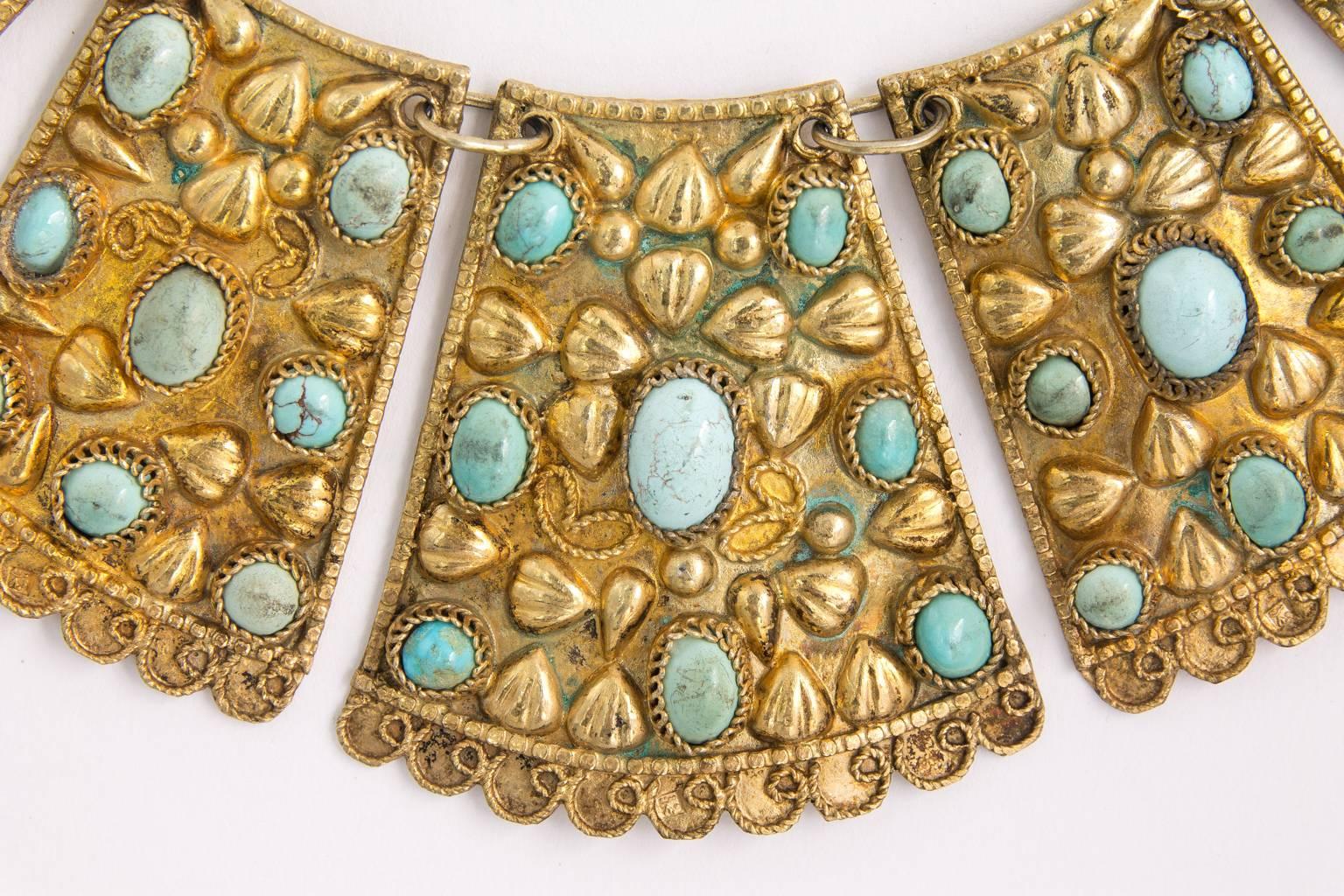 1920s Persian Bib Necklace For Sale 2
