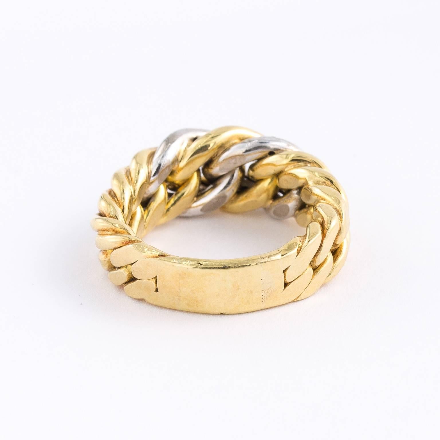 Women's or Men's Gold and Diamond Band Ring