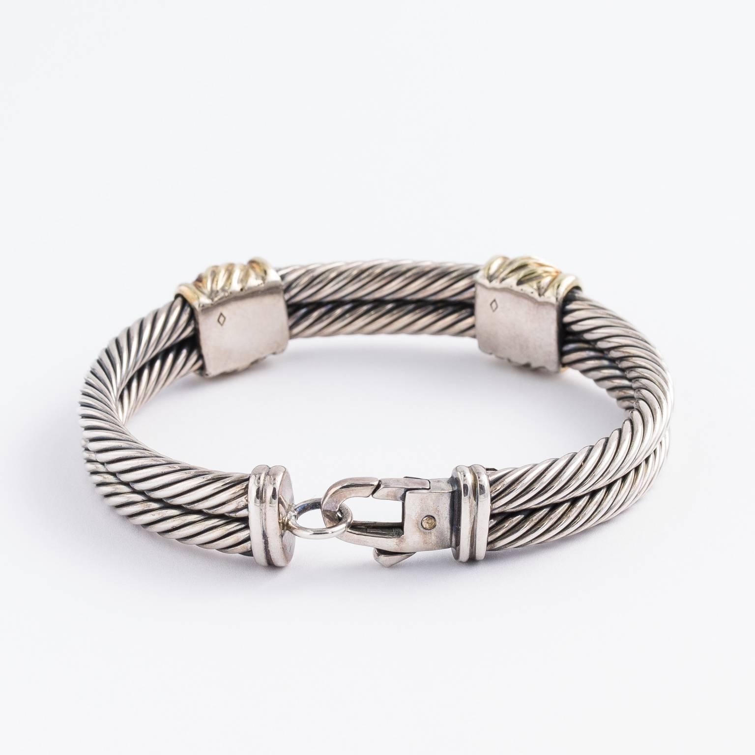 David Yurman Cable Bracelet In Excellent Condition In St.amford, CT
