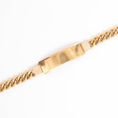 Midcentury 18 Karat ID Bracelet