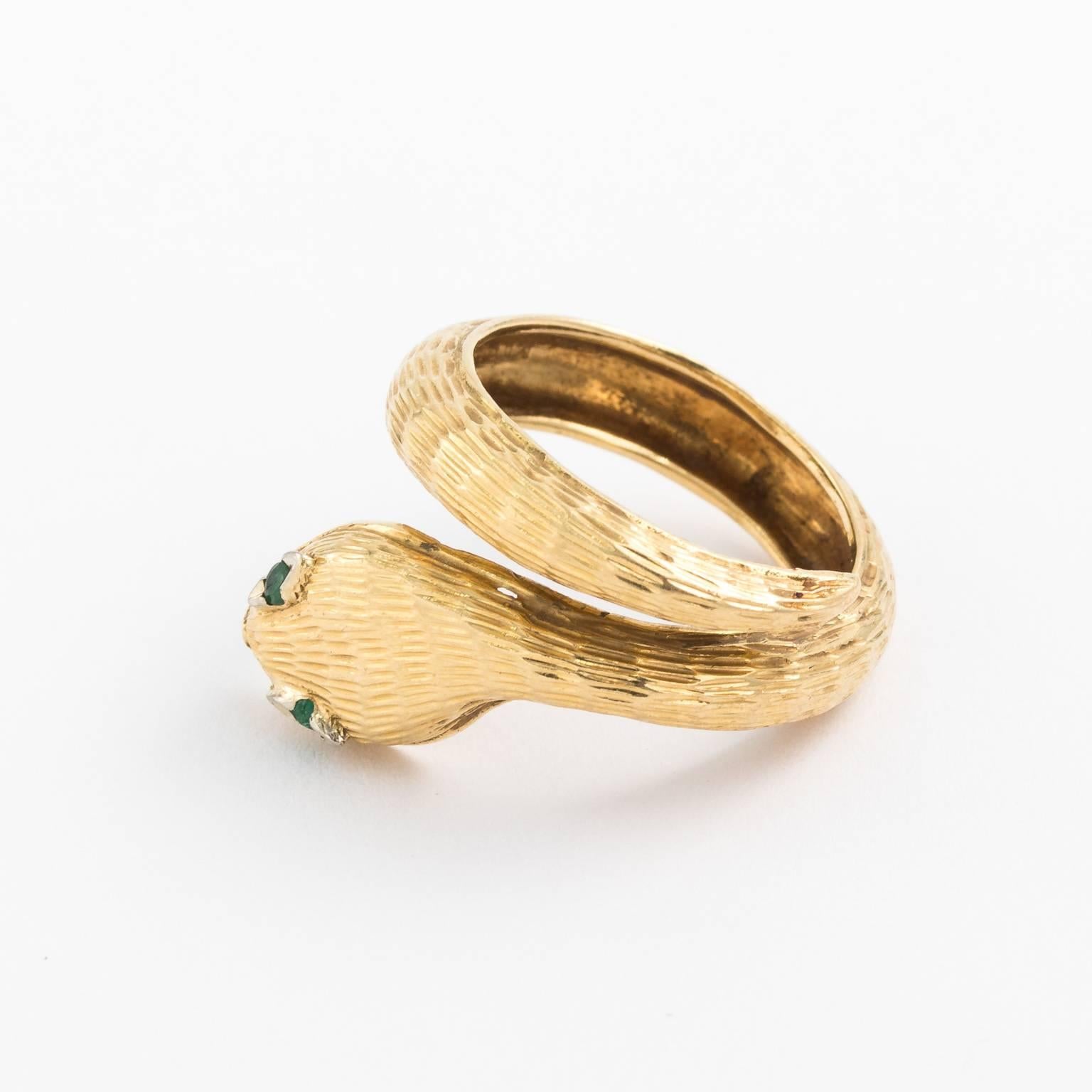 Contemporary Midcentury Snake Ring