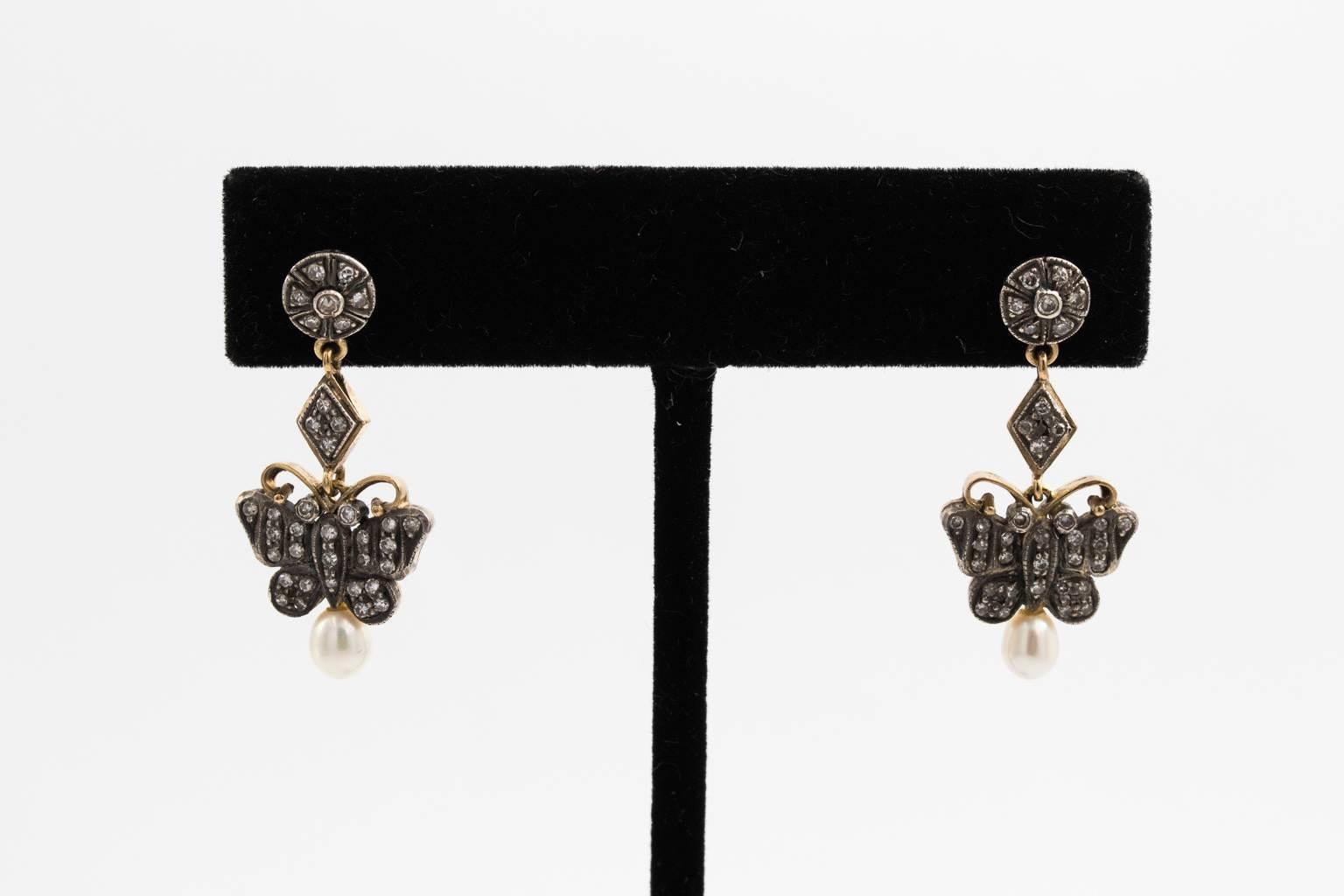 Women's Victorian Diamond Earrings