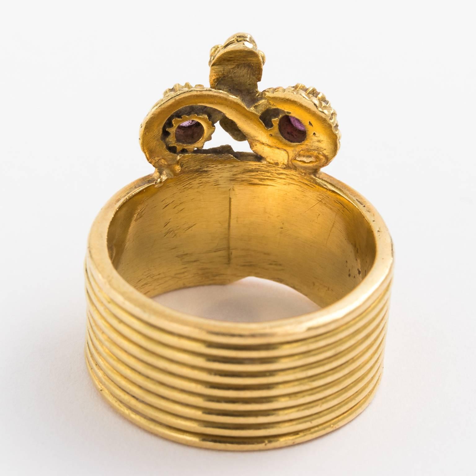 Victorian Snake Ring In Good Condition For Sale In St.amford, CT