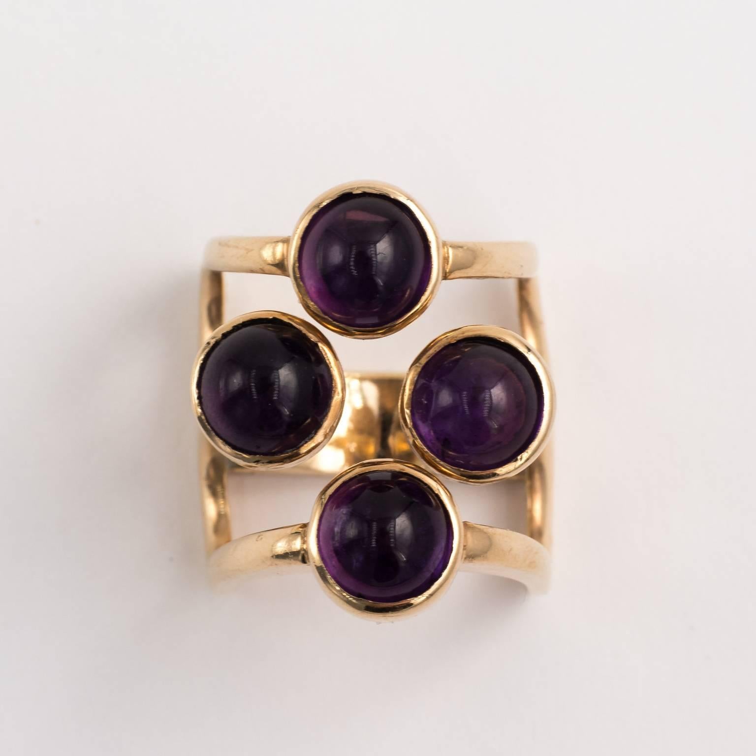 Amethyst Cocktail Ring 3