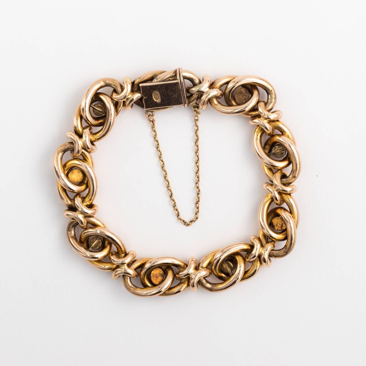 Victorian Gold Link Bracelet 1