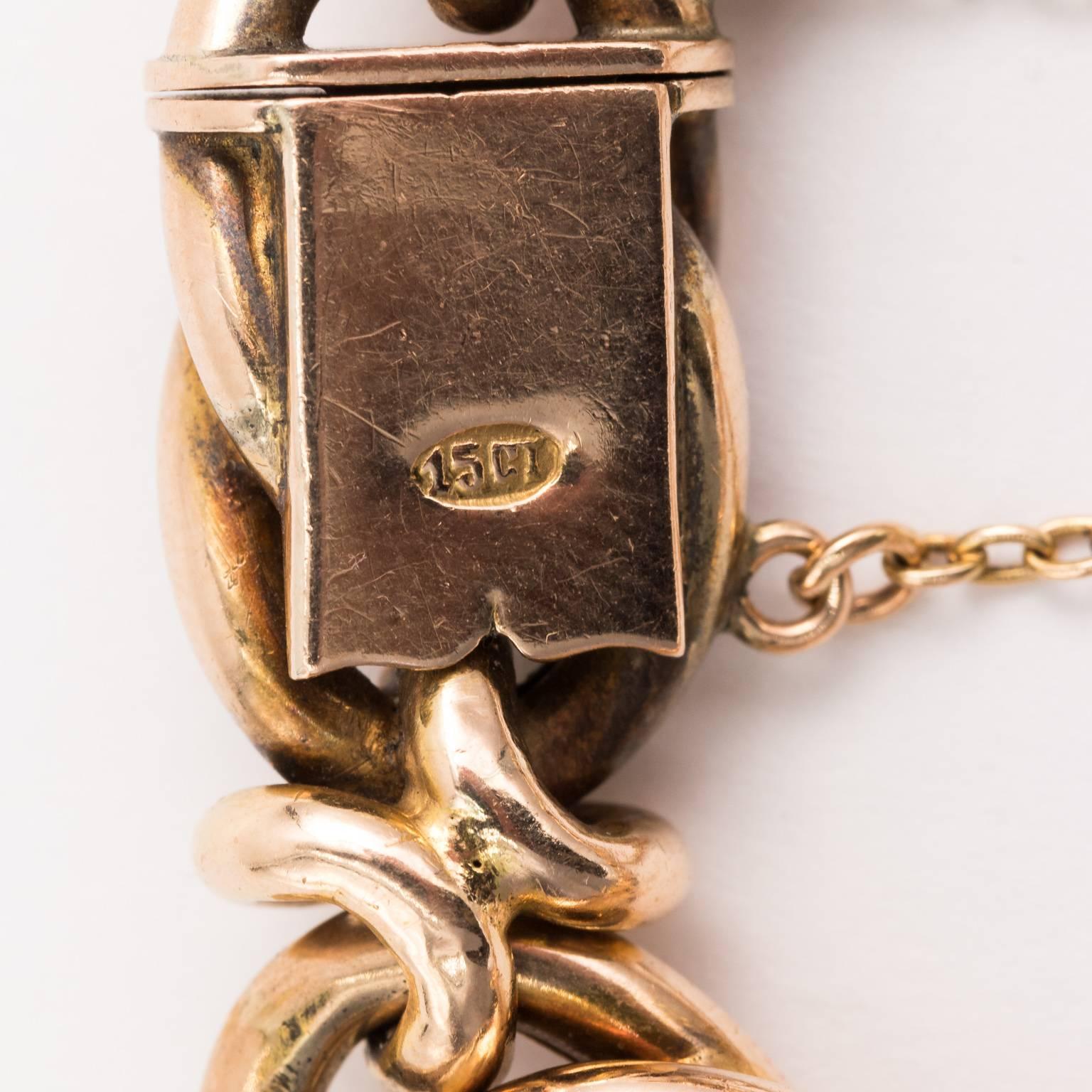 Victorian Gold Link Bracelet 2