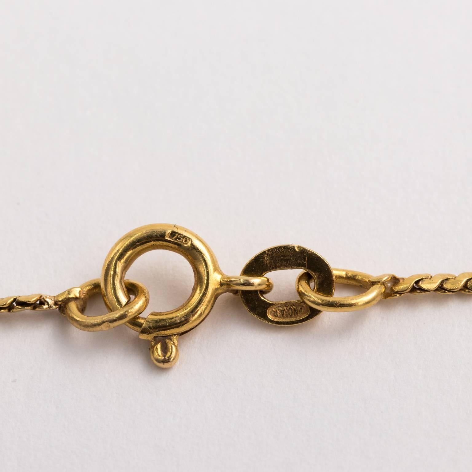 Women's 18 Karat Gold Pendant Necklace