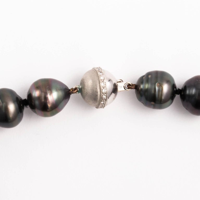 Baroque Peacock Tahitian Pearl Necklace For Sale at 1stDibs | peacock ...