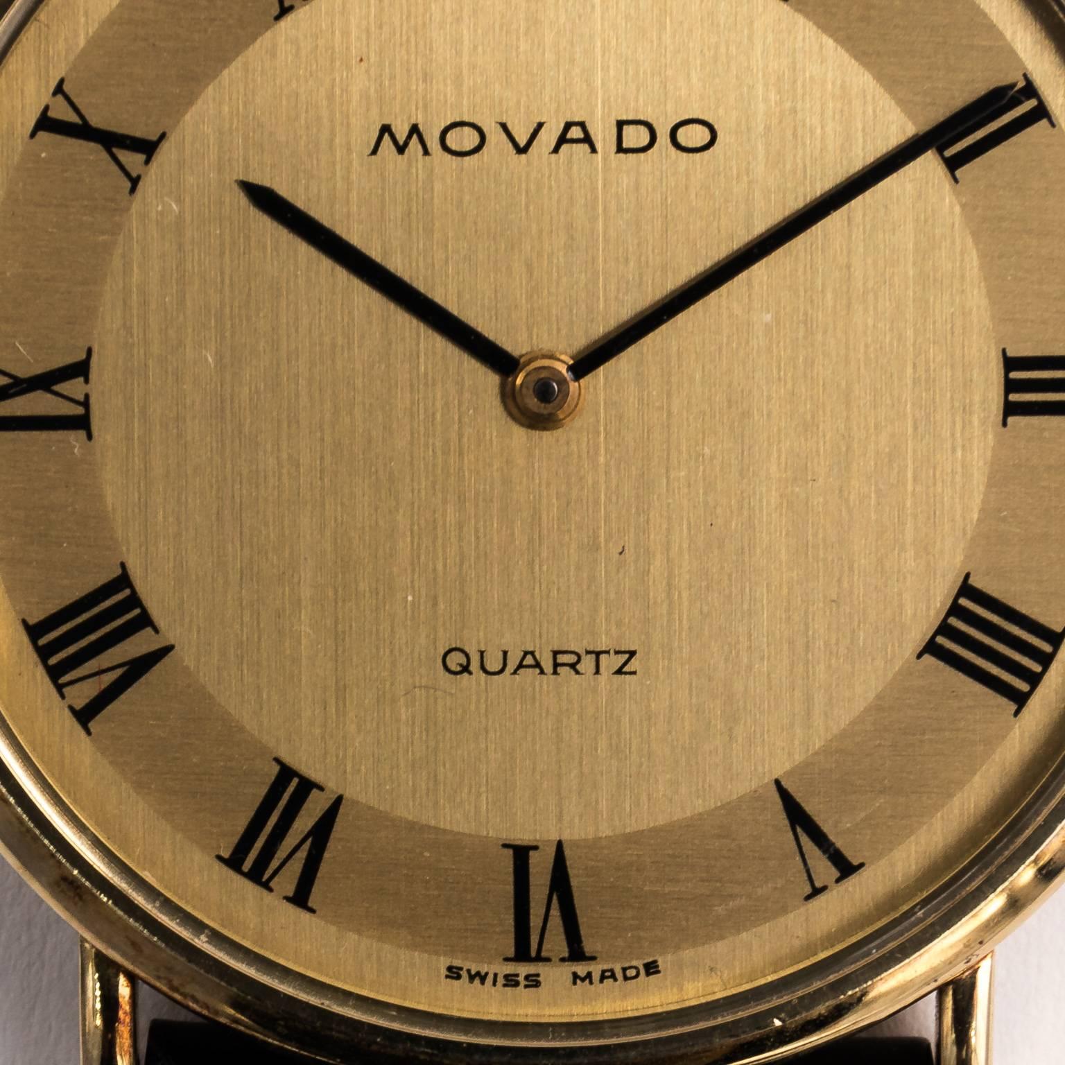 Movado Uhr aus 14 Karat Gold 5
