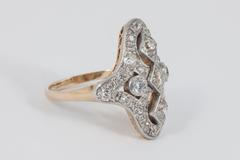 1920s Art Deco Diamond Gold Platinum Ring