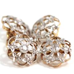 1920's Art Deco Diamond Gold Platinum Cufflinks