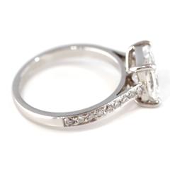 2.01 Carat GIA Certified Cushion Modified Brilliant Cut Diamond Ring