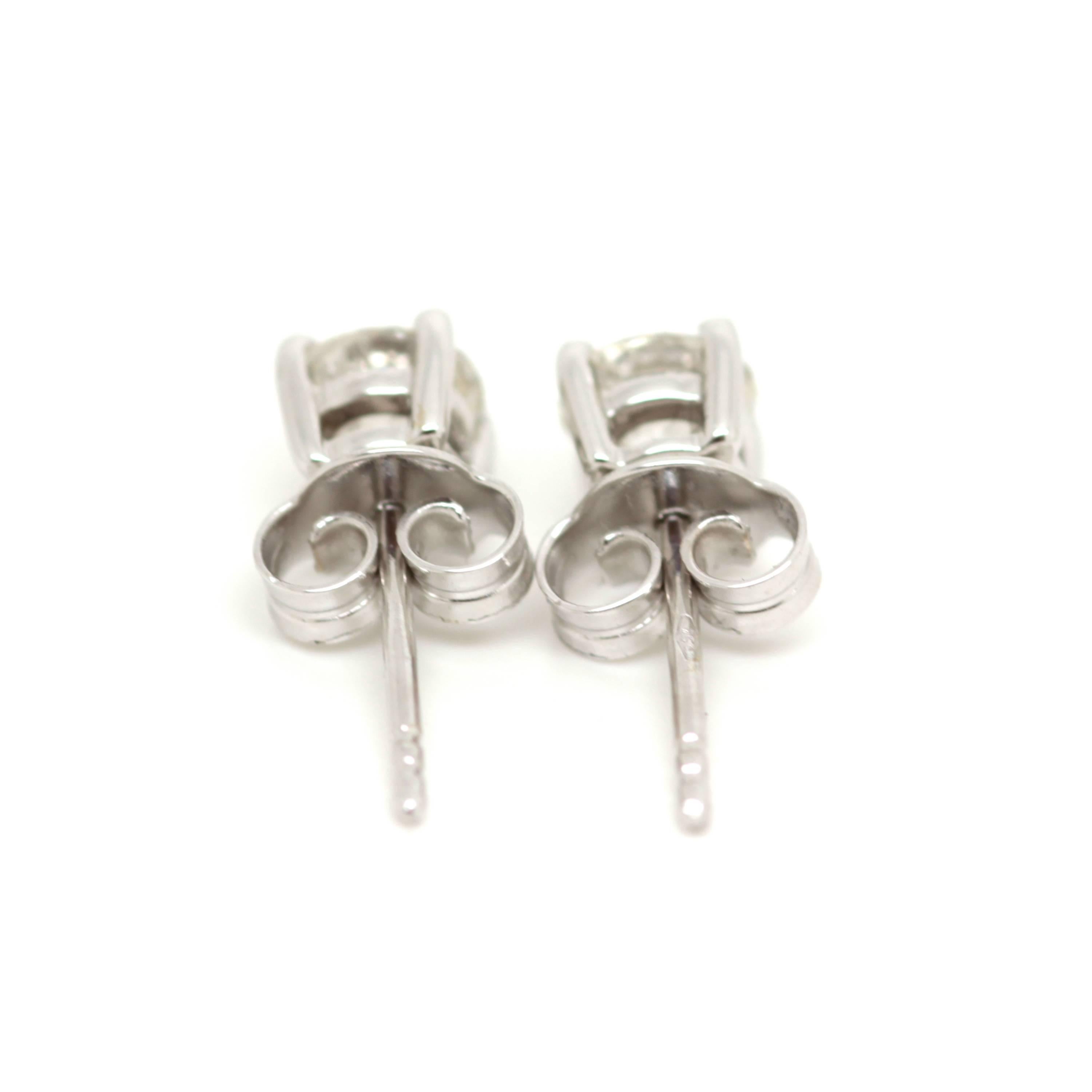 0.5 Carat Diamond Solitaire Earrings 1