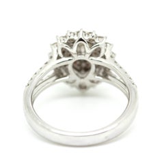 Fancy Light Yellow Green Diamond Pear Gold Engagement Ring