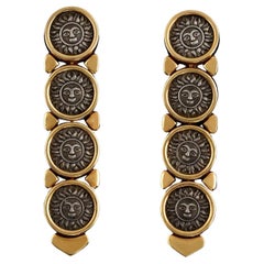Marina B Donatella' Coin And Gold Ear Pendants, 1987